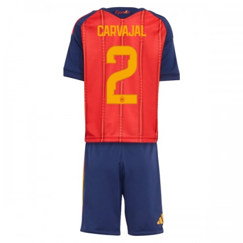 Conjunto Espanha Carvajal 2 Equipamento Principal Mundial 2026 - Criança Conjunto Espanha Carvajal 2 Equipamento Principal Mundial 2026 - Criança